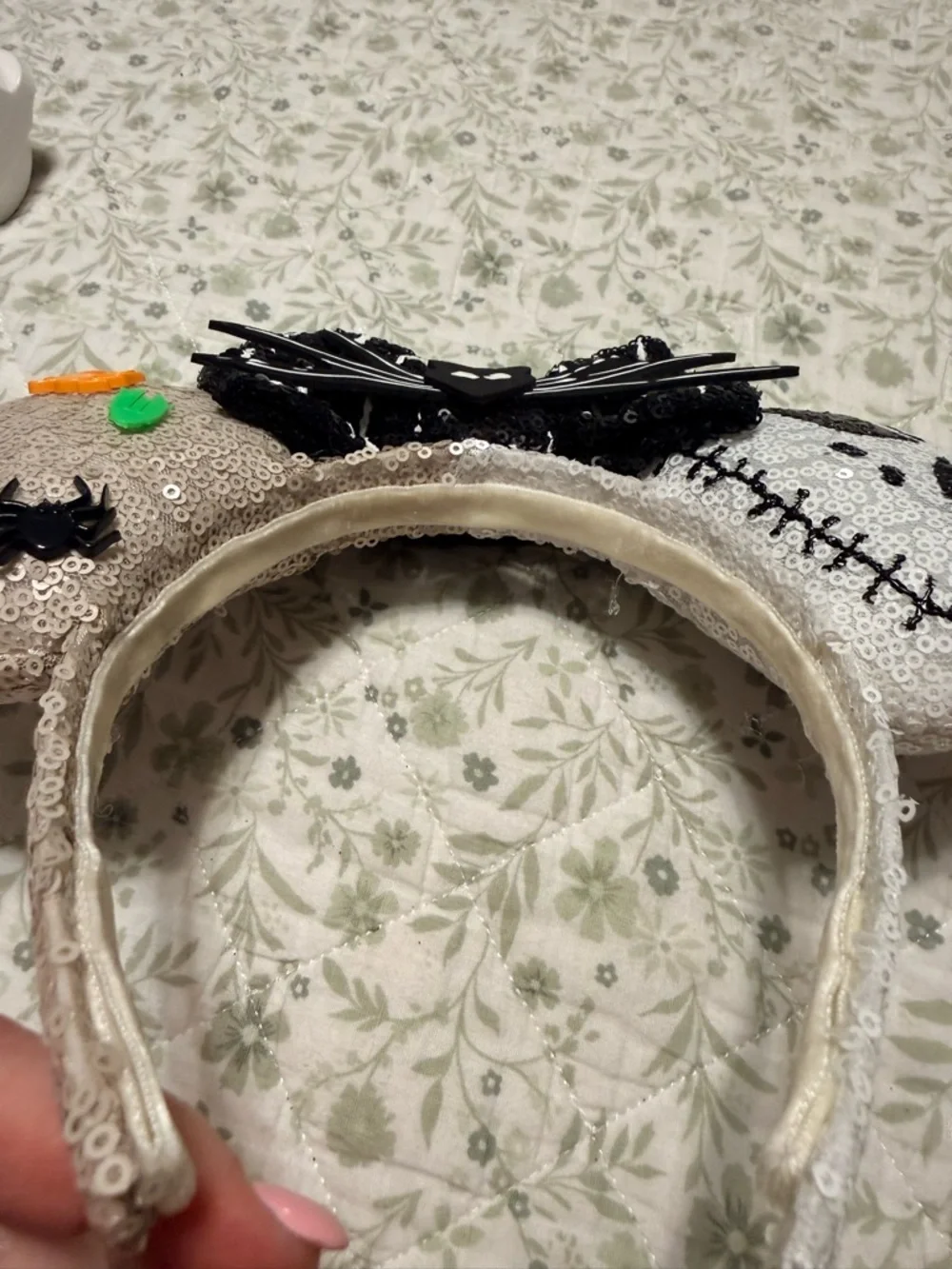 Homemade Nightmare before Christmas Mickey ears - Picture 3 of 8